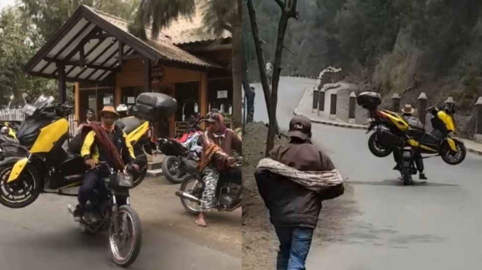 bahanya naik motor ke bromo