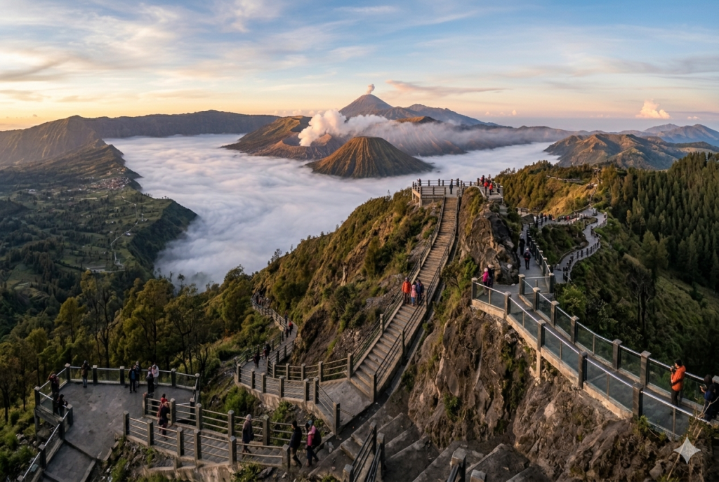 sunrise seruni point bromo terbaik