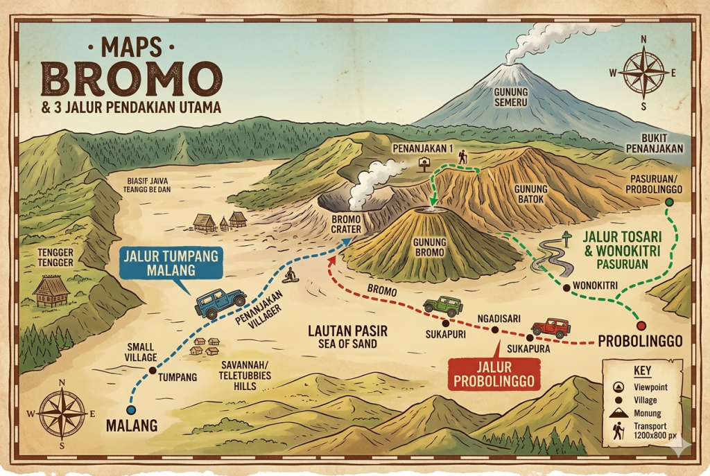 3 Pintu Masuk Bromo