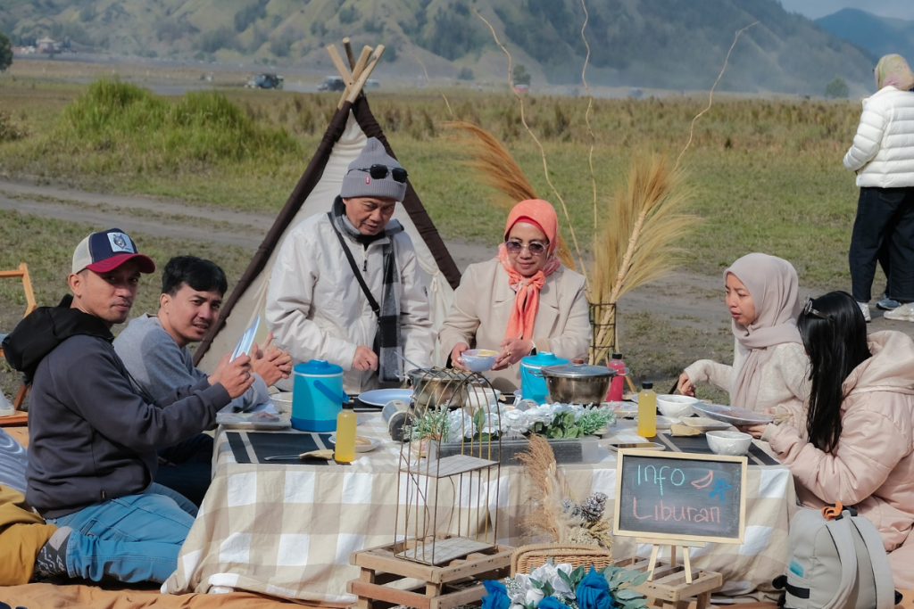 paket piknik set di bromo