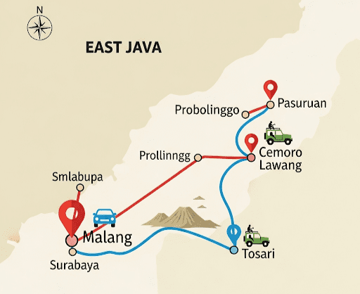 rute bromo