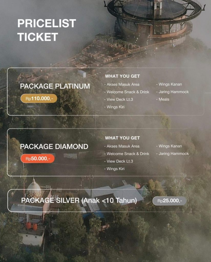 harga tiket masuk cafe bromo hillside