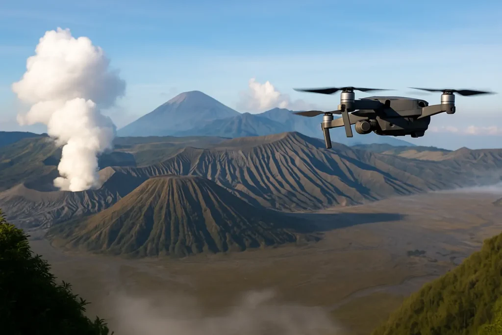 Peraturan menerbangkan drone di bromo
