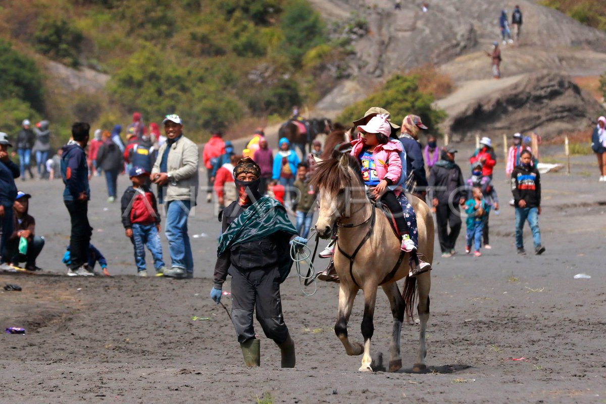 naik kuda di gunung bromo lautan pasir