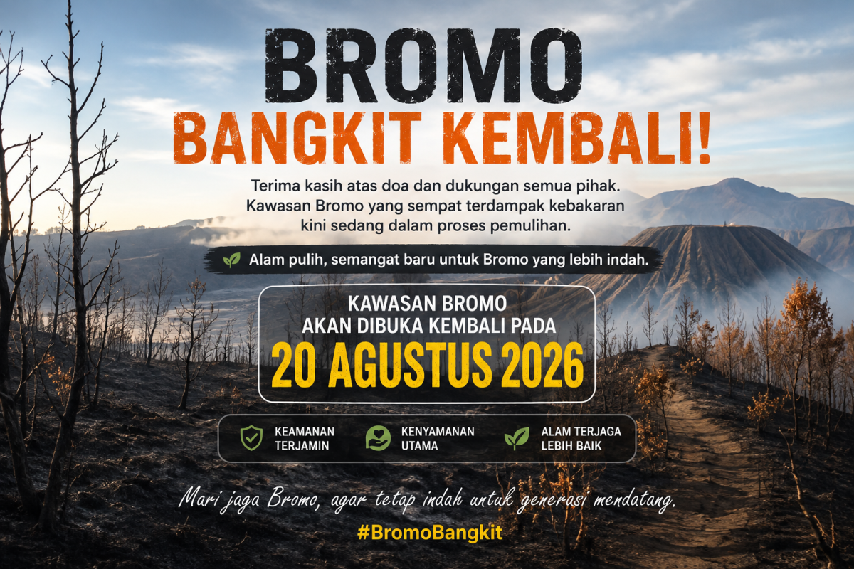 Pembukaan Bromo 20 Agustus 2026